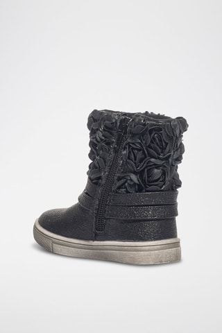 Bottines Baby Stars - Blanc et noir