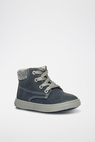 Baskets montantes en cuir Barth 19 - Gris