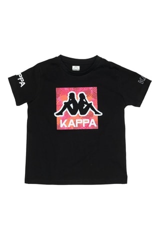 T-shirt - Blanc, noir et orange