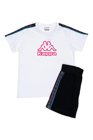 T-shirt - Blanc, noir et rose
