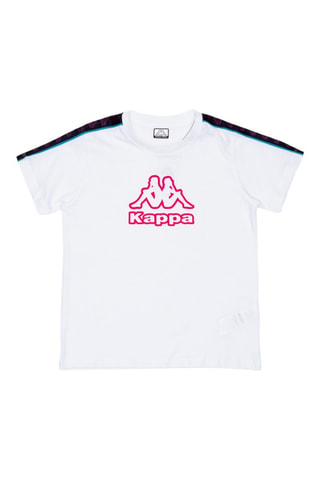 T-shirt - Blanc, noir et rose