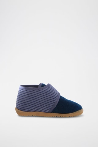 Bottines en velours Home - Naturino - Noir et bleu