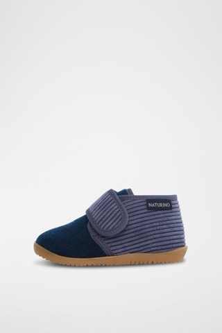 Bottines en velours Home - Naturino - Noir et bleu