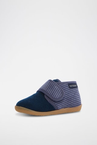 Bottines en velours Home - Naturino - Noir et bleu