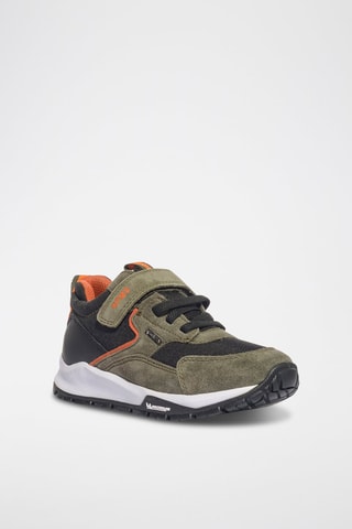 Baskets en cuir Pmg Lab 4x4 Gtx - Primigi - Noir, vert et orange