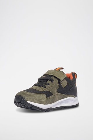 Baskets en cuir Pmg Lab 4x4 Gtx - Primigi - Noir, vert et orange