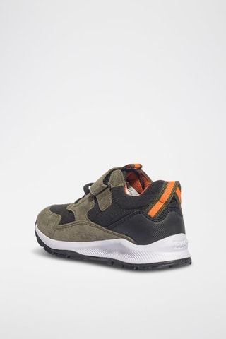 Baskets en cuir Pmg Lab 4x4 Gtx - Primigi - Noir, vert et orange