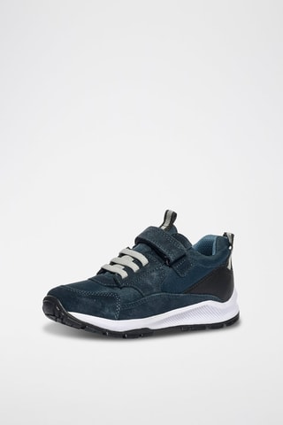 Baskets en cuir B&G Storm Gtx - Primigi - Noir, bleu et gris