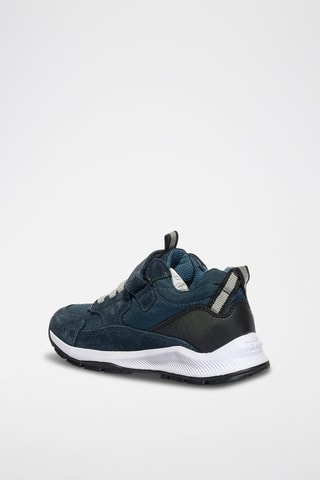 Baskets en cuir B&G Storm Gtx - Primigi - Noir, bleu et gris