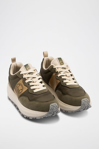 Baskets plateformes Roux - Ellesse - Beige, vert et gris