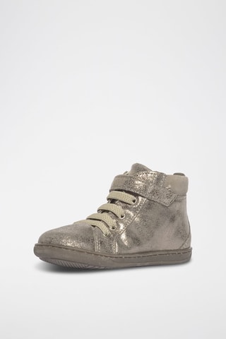 Bottines en cuir Baby Box - Doré et gris