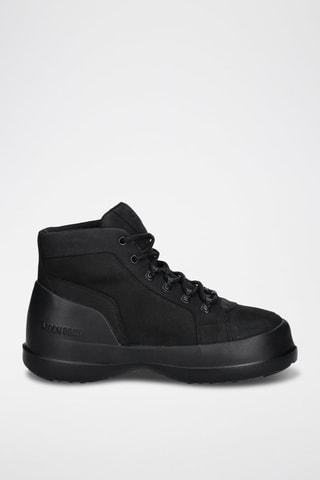 Bottines en cuir Luna trek - Moon Boot - Noir