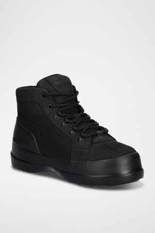 Bottines en cuir Luna trek - Moon Boot - Noir