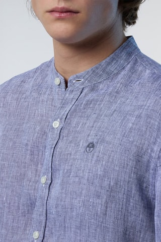Chemise en lin - Bleu