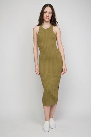 Robe midi Liupi - Noir et vert