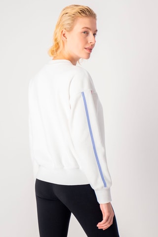 Sweat - Blanc - Blanc, bleu et rose