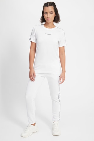 Pantalon - Blanc - Blanc, noir et rouge