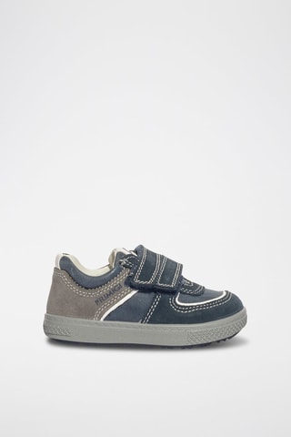 Baskets en nubuck Barth 19 - Anthracite et beige