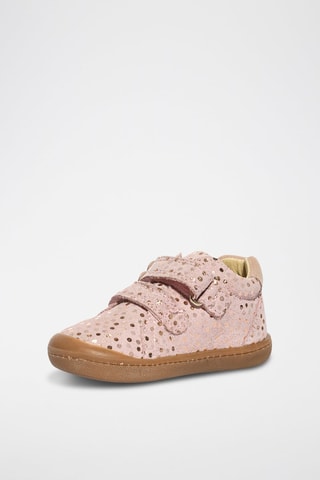 Baskets en nubuck Baby Snail For Change - Rose