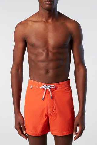 Short de bain - North Sails - Blanc, bleu et orange