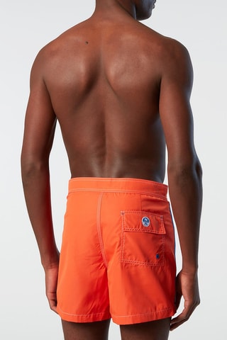 Short de bain - North Sails - Blanc, bleu et orange