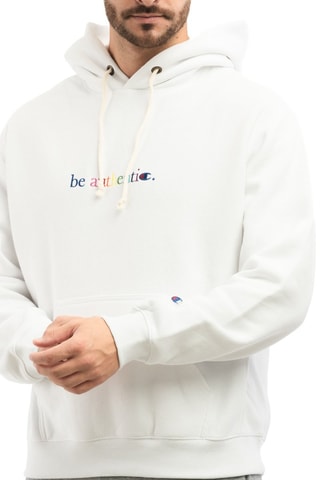Sweat à capuche - Blanc - Blanc, bleu et rose