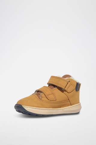 Baskets montantes en cuir Baby Float - Noir, rouge et marron