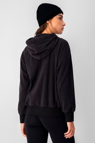 Sweat à capuche - Noir - Noir et blanc
