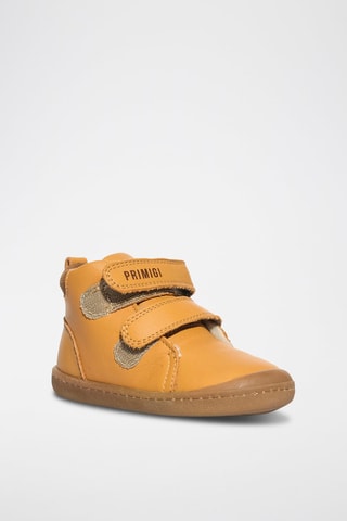 Boots en cuir Baby Float - Jaune et marron