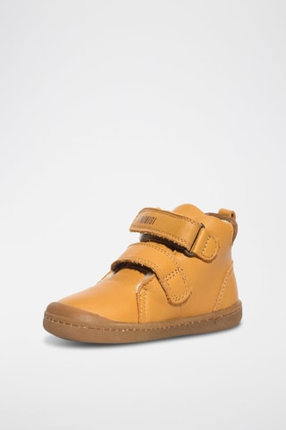 Boots en cuir Baby Float - Jaune et marron