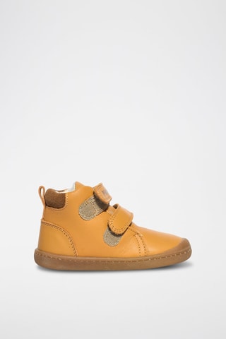 Boots en cuir Baby Float - Jaune et marron