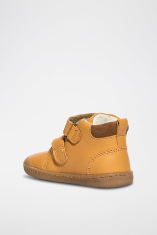 Boots en cuir Baby Float - Jaune et marron