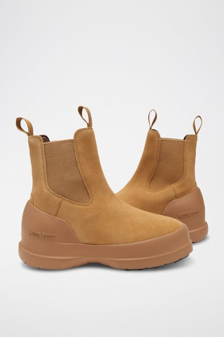 Bottines Chelsea en nubuck Luna - Moon Boot - Marron