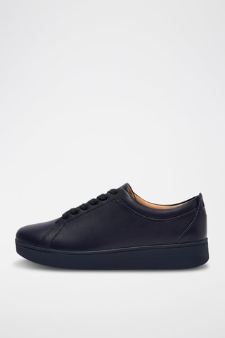 Baskets en cuir - Bleu marine
