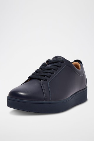 Baskets en cuir - Bleu marine