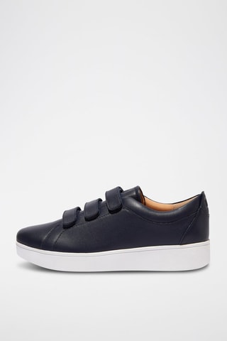 Baskets en cuir Rally - Bleu marine
