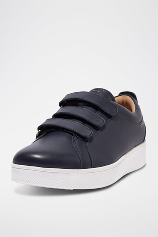 Baskets en cuir Rally - Bleu marine
