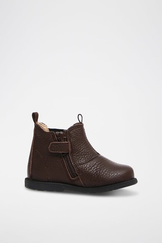 Bottines en cuir de veau Winter Wood - Marron