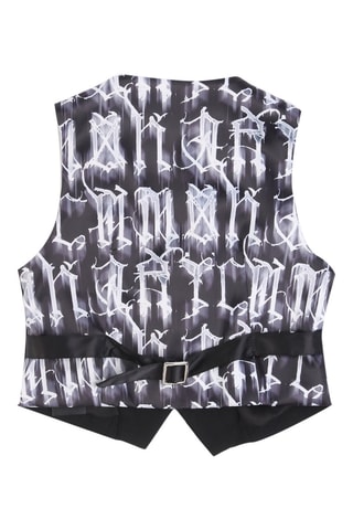 Gilet de costume - Richmond - Blanc, noir et gris