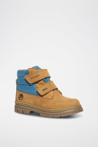 Bottines en cuir Play Casual - Primigi - Beige et bleu