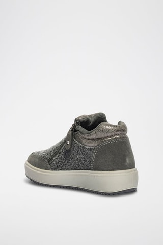 Baskets montantes en nubuck Cross 28 Prim - Doré et gris