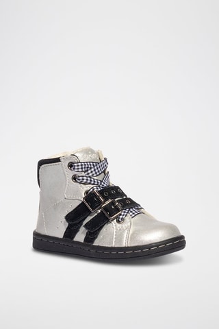 Baskets montantes Baby Stars - Noir et gris