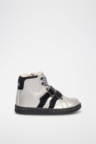 Baskets montantes Baby Stars - Noir et gris