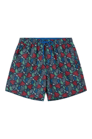 Short de bain - North Sails - Blanc, rouge, bleu et vert