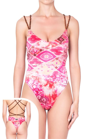 Maillot 1 pièce - F**K - Rose