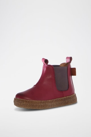 Bottines Chelsea en cuir nappa Figus - Naturino - Rouge