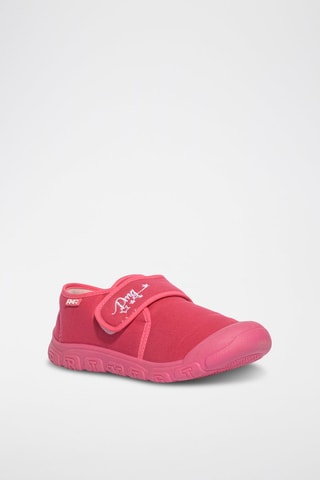 Tennis Slippers - Blanc et rose