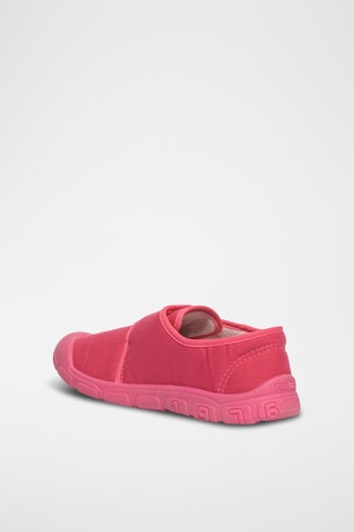 Tennis Slippers - Blanc et rose