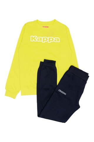 Sweat et pantalon - Kappa - Blanc et jaune