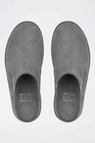 Sabots plateformes en nubuck Loaff - Gris